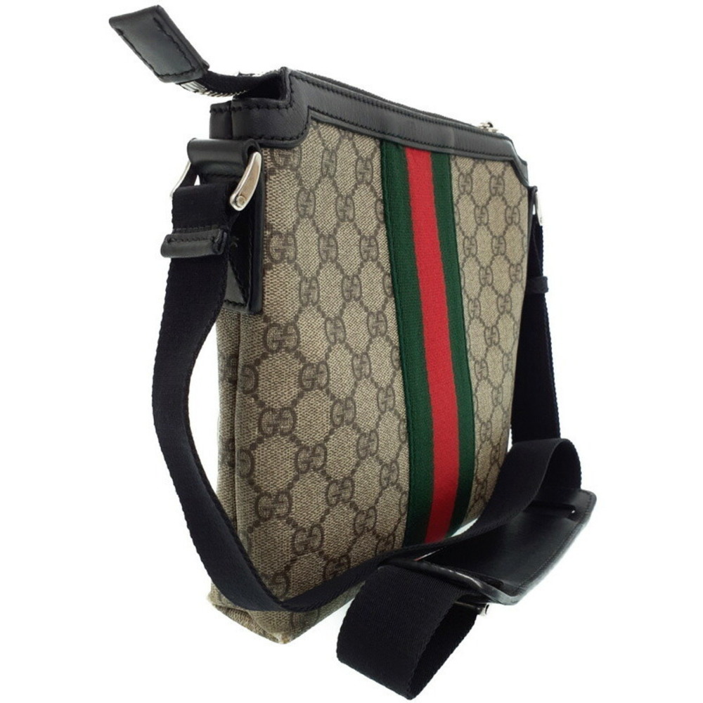 Gucci Bag Line Supreme Sherry Messenger Shoulder GG Flat